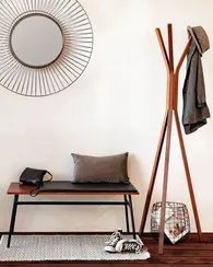 Напольная вешалка Benzara орех