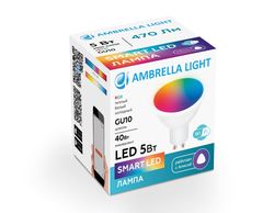 Ambrella Светодиодная лампа MR16 с голосовым управлением и RGB подсветкой Present 207500 Серия: MR16