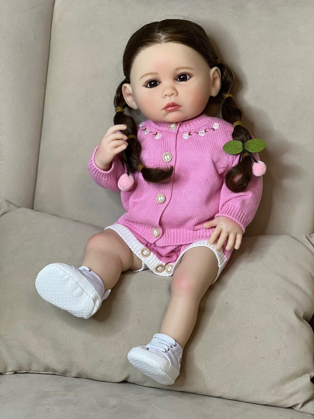 Кукла Реборн виниловая 55см в пакете (FA-314)