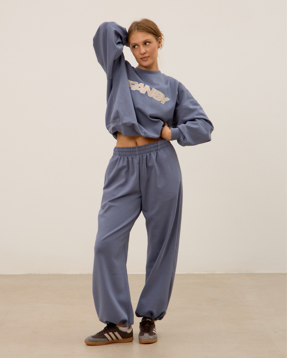 Брюки-трансформеры, синий туман