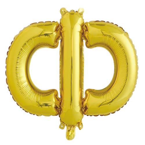 Фольгированная буква Ф (16''/41 см) золото