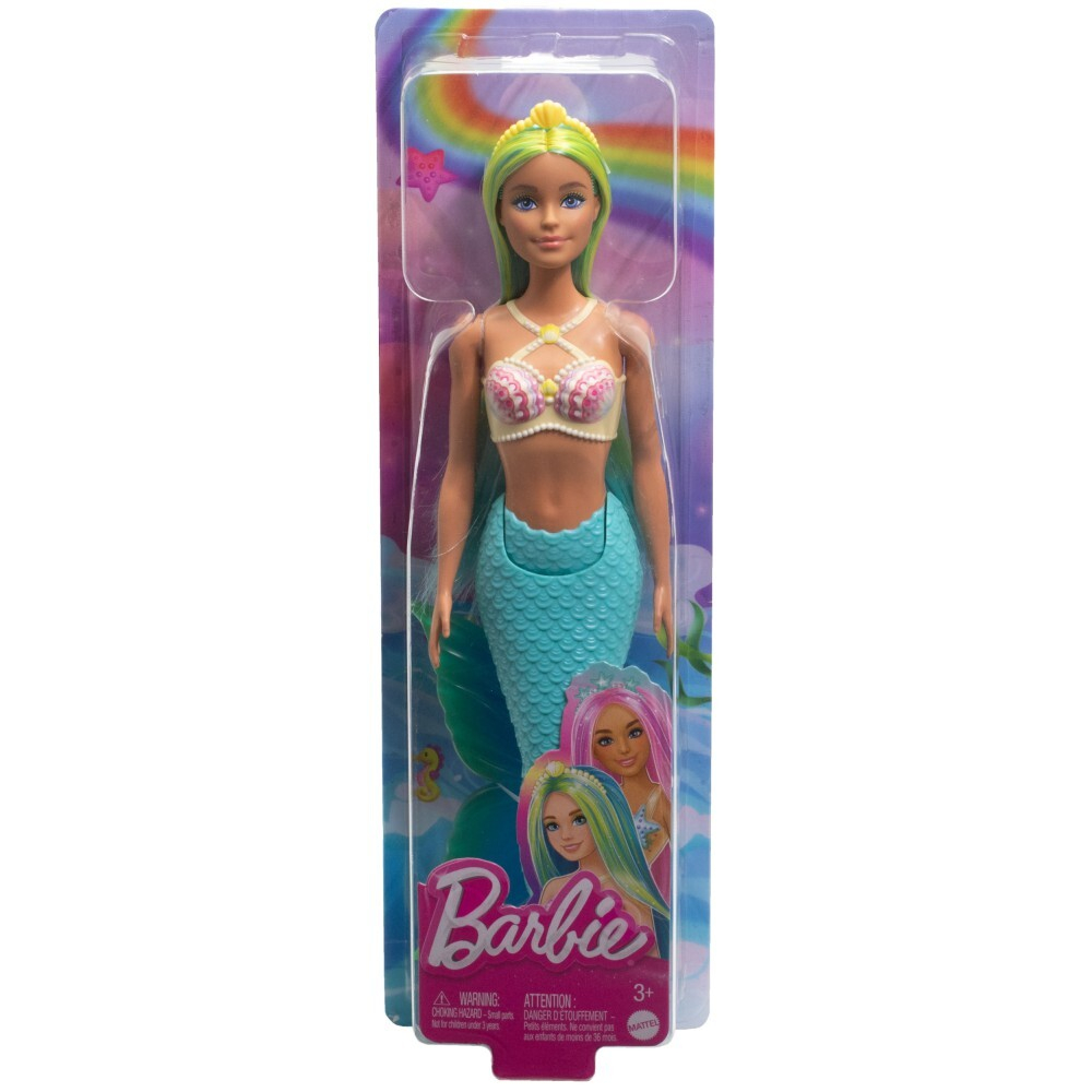 Barbie - Кукла-русалка с голубым хвостом HRR03 / артикул   HRR02 HRR03  / GTIN 194735183647