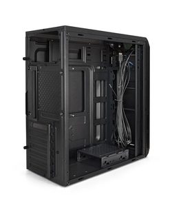 Exegate EX287365RUS Корпус Miditower ExeGate XP-334UC (ATX, без БП, 1*USB+1*USB3.0+1*TypeC, аудио, черный)