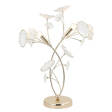 Настольная лампа 2*E14 MARGO LG1 золото Crystal Lux