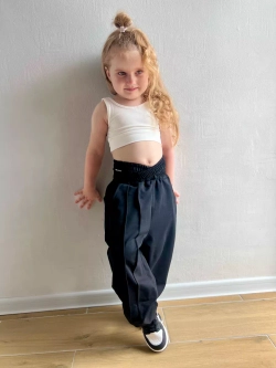 Брюки спортивные с двойной талией