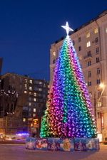 Умная уличная гирлянда «3D» на елку от 4 до 30 м