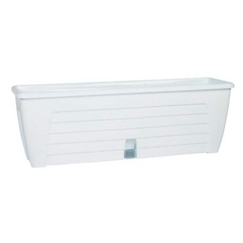 ЯЩИК БАЛКОННЫЙ "LIDO" 2 дренажн. картриджа БЕЛЫЙ (М) V12,3л 60*18*16,5*