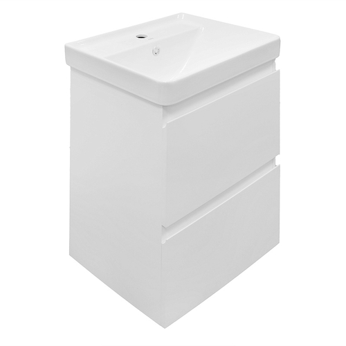 Комплект Тумба Azario Мила 50 подвесная, с раковиной Monte 50, белый (CS00097989)