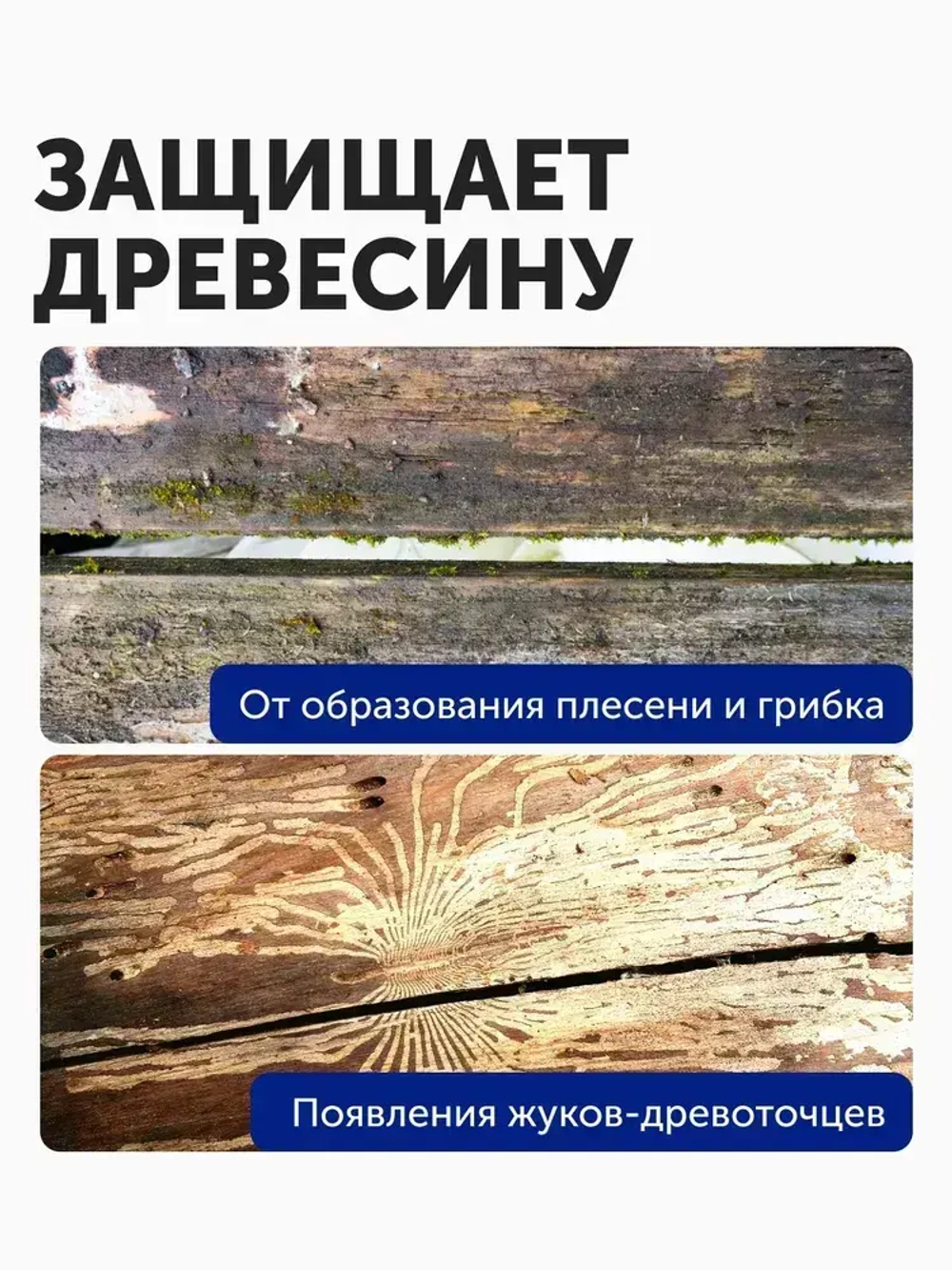 Концентрат 1:10 Антисептик для дерева невымываемый до 30 лет/ бесцветный для внутренних работ без запаха PROSEPT INTERIOR 1 л (арт. 003-1)