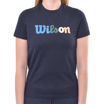 Женская теннисная футболка Wilson Heritage T-Shirt - небесный