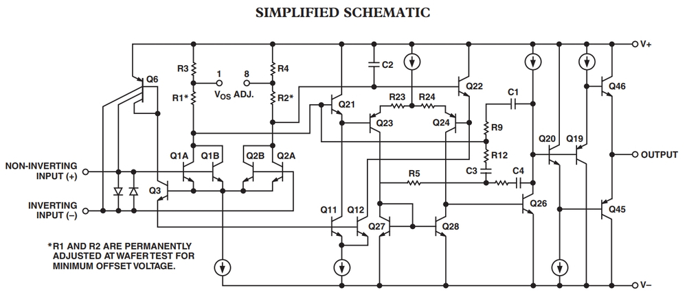 OP37, Малошумящий, прецизионный, быстродействующий операционный усилитель, [DIP-8]