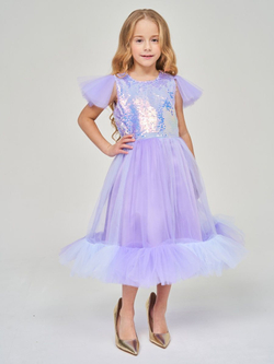 Пышное платье с пайетками на новый год