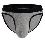 Мужские трусы-брифы в рубчик (Размер: M) (Цвет: зеленый)