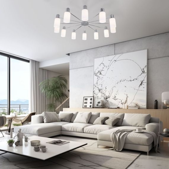 Потолочная люстра Eurosvet Vegga 70160/12 хром Smart