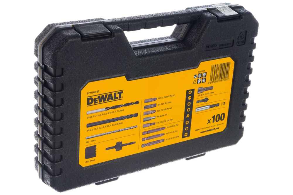 Набор инструментов DeWALT DT71563-QZ 100 предметов