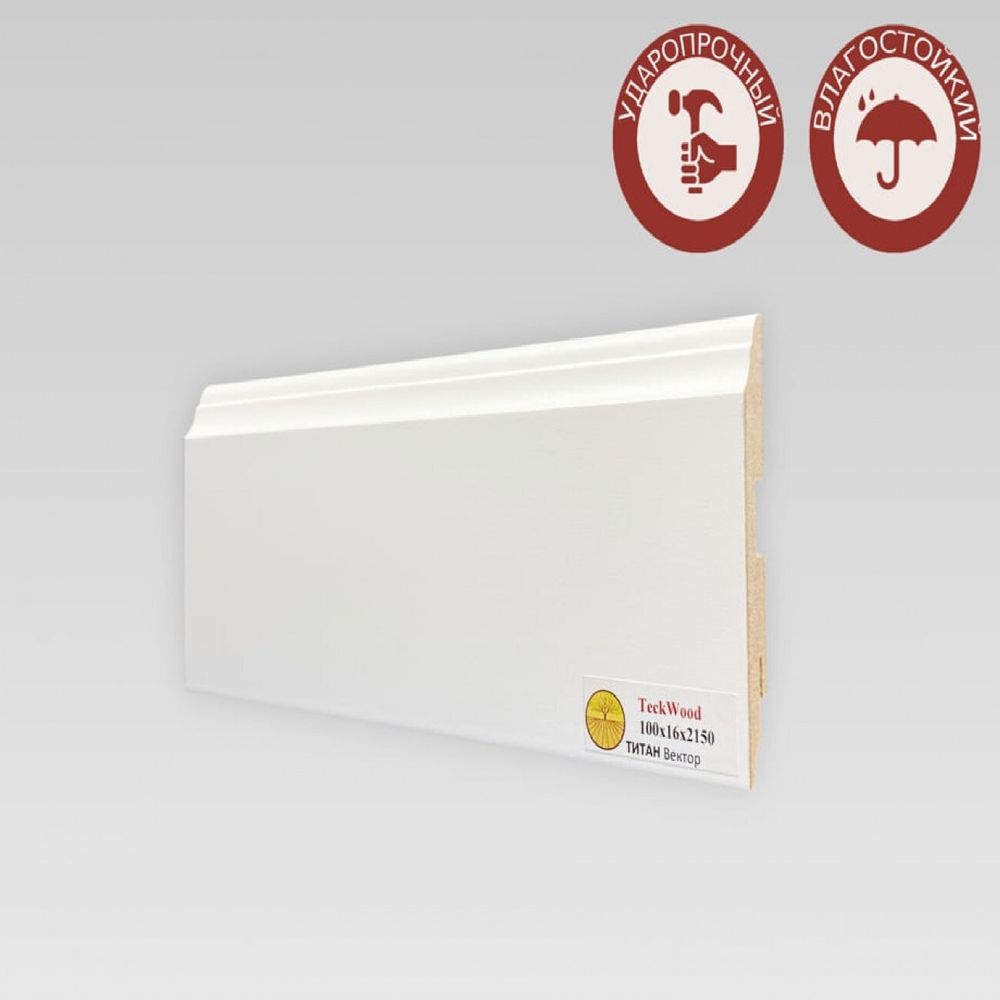 Плинтус напольный Teckwood Титан Вектор 100х16