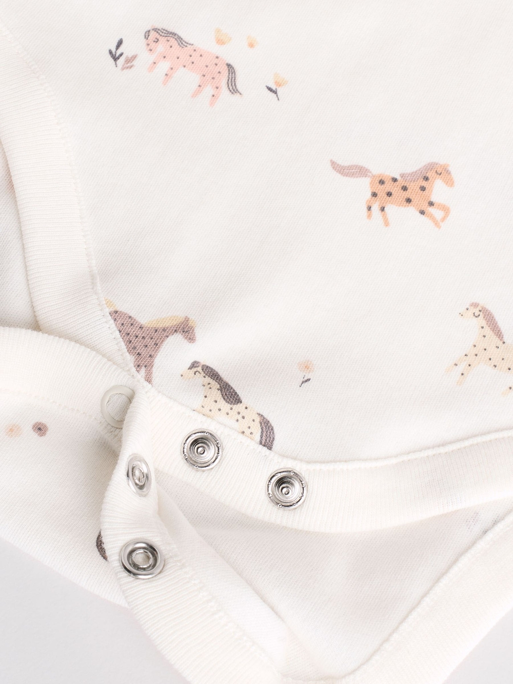 Боди с коротким рукавом для малышей Next E58-049, 5 шт., Молочный, Розовый, Бежевый