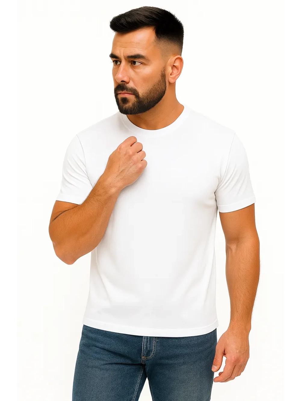 Футболка белая ALGA базовая