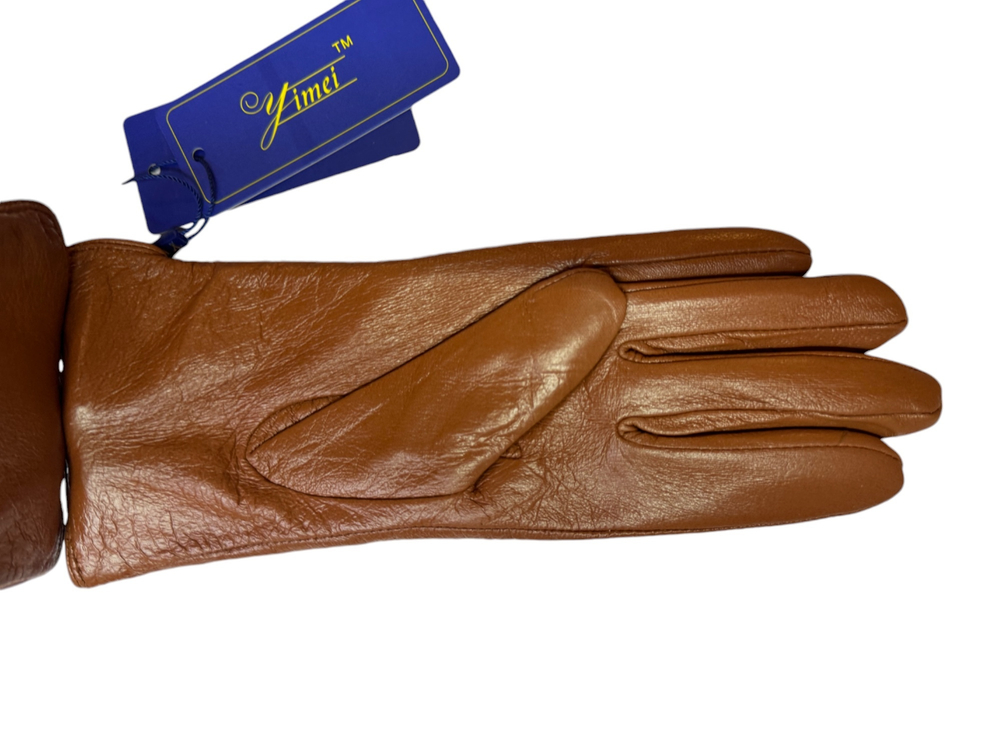 Перчатки. Женские. Материал верха: Кожаные. Подклад: Трикотаж-шерсть. 10 шт в упаковке.