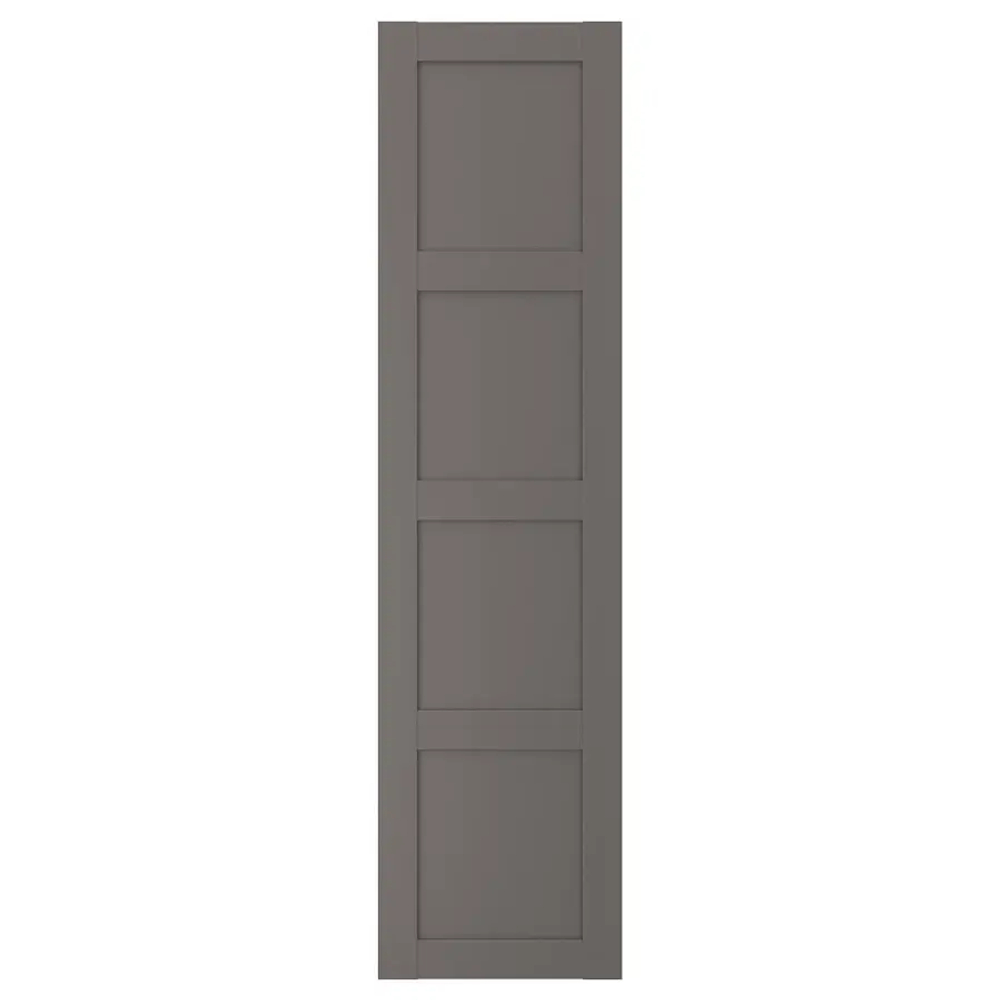 Дверь - IKEA BERGSBO/БЕРГСБУ ИКЕА, 50x195 см, темно-серый
