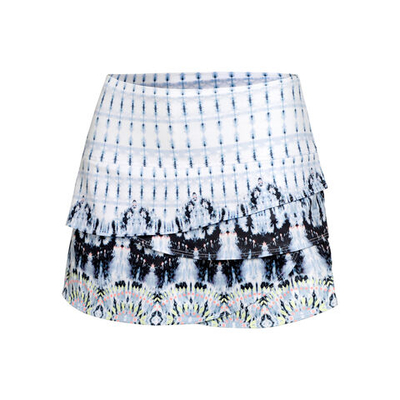 Женская теннисная юбка Lucky in Love Tye Dye Groove Skirt Women - White, Blue