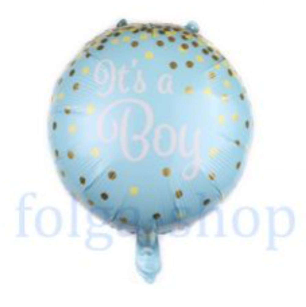 К 18" Круг its a boy мальчик конфетти