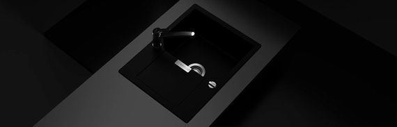 Мойка SCHOCK Manhattan 40 D Cristalite корз.клапан 640x510 неро