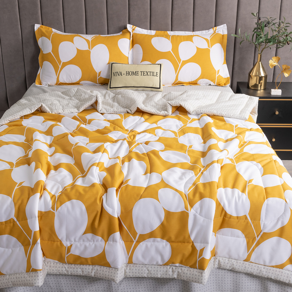 Комплект постельного белья Сатин с Одеялом 100% хлопок 160x80 на резинке OBR077