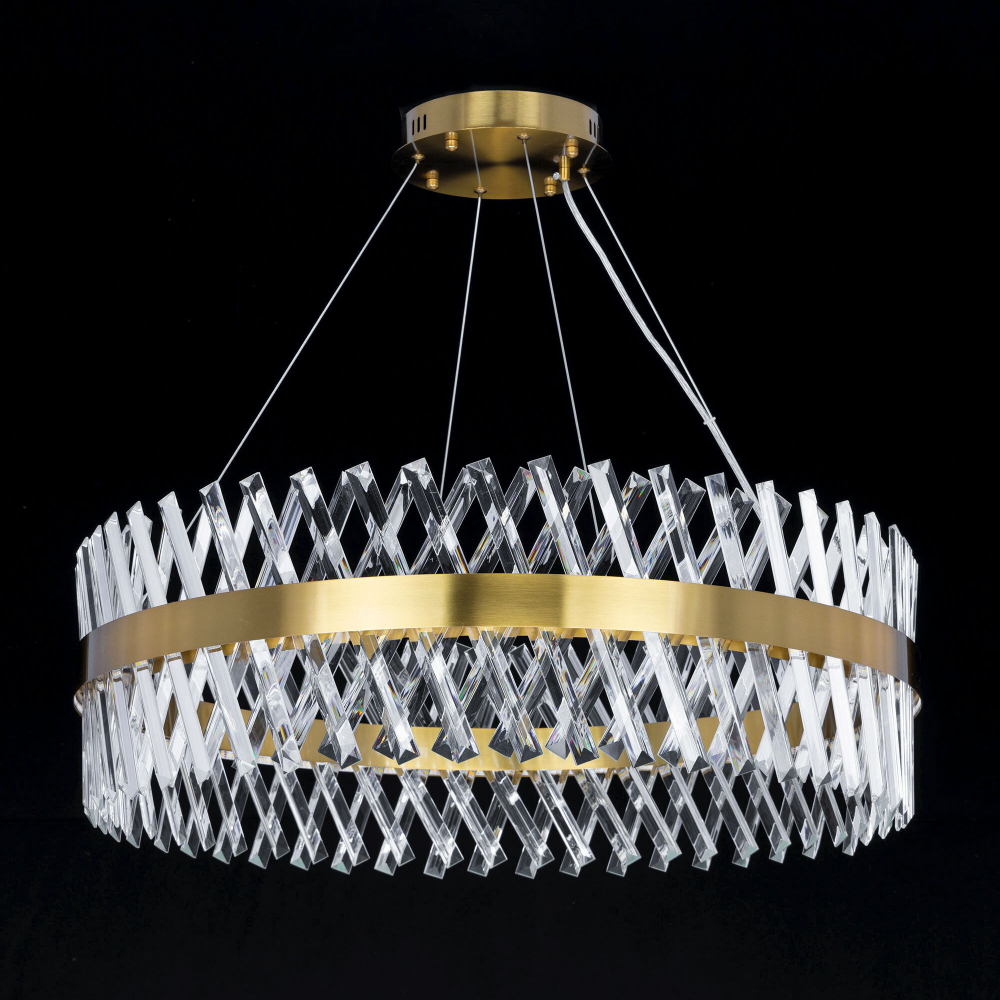 Citilux Ричард CL336083 LED Люстра хрустальная с пультом Бронза