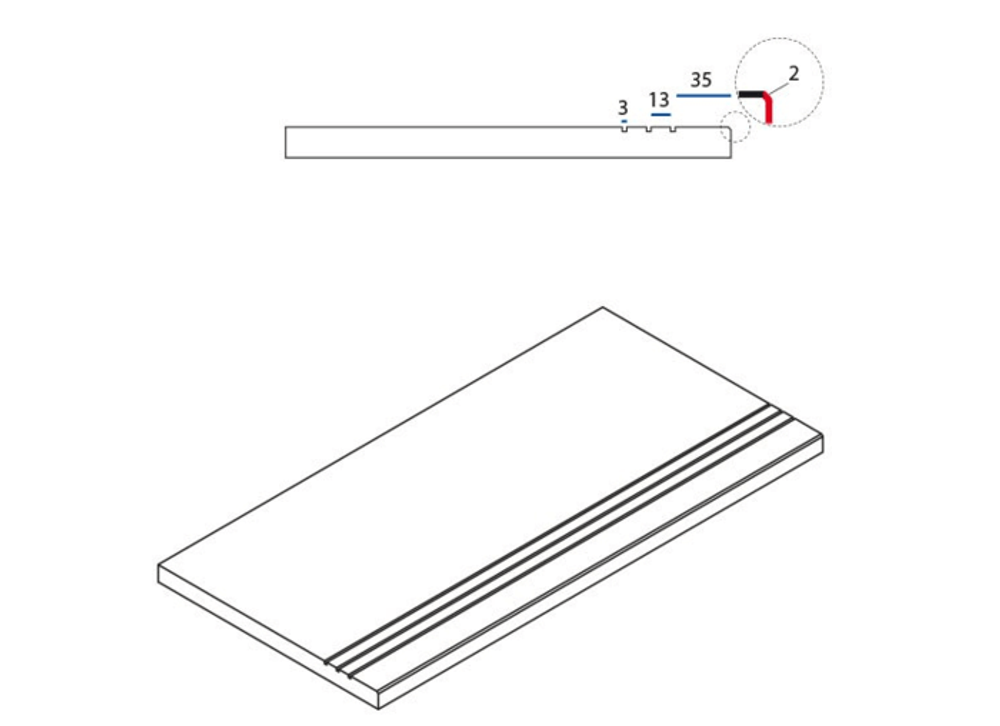 Italon Nl-Wood Бортик грип Pepper 30x60