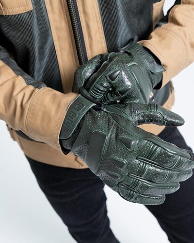 мотоперчатки BY CITY PILOT II Men Green