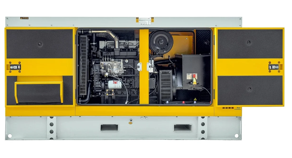 Дизельный генератор 100 кВт Mitsudiesel МД АД-100С-Т400-1РКМ29 в шумозащитном кожухе