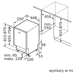 Встраиваемая посудомоечная машина Bosch SPV 53M90EU