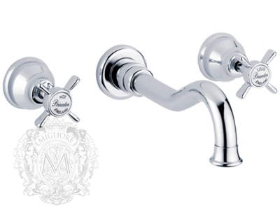 Смеситель для раковины настенный 3 отв. Migliore Princeton  ML.PRN-834.CR хром