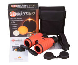 Бинокль солнечный LUNT SUNoculars 8x32, красный - фото 2 - комплект поставки