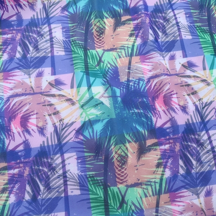 Сетка-утяжка с принтом, пальмы под квадратными фильтрами