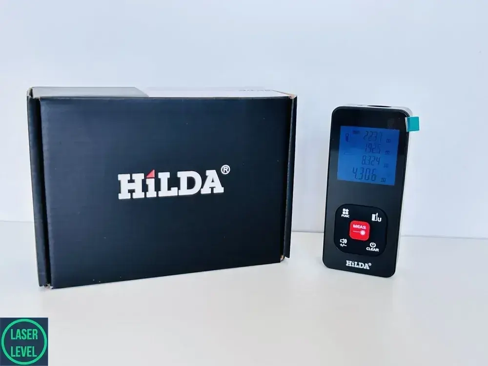 Лазерная рулетка / Лазерный дальномер Hilda 50м. АКБ Хилда