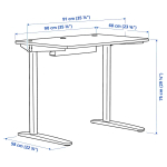 Письменный стол с ящиками - IKEA RELATERA/РЕЛАТЕРА ИКЕА, белый/зеленый