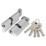 Цилиндровый механизм (AZ202/100) AZ2002Knob100 (40+10+50) CP хром с вертушкой