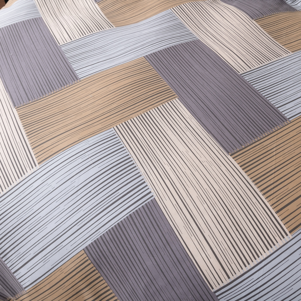 Комплект постельного белья Делюкс Сатин 100% хлопок на резинке LR603