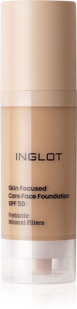 Inglot Skin Focused Care Face Foundation SPF 50 - Тональная основа с защитой SPF 50 оттенок Medium Apricot, 30 ml