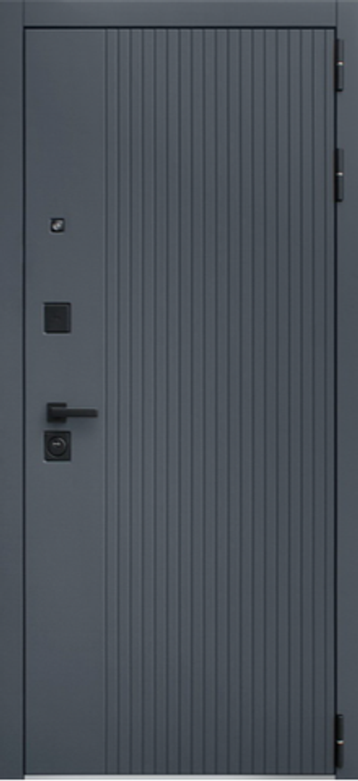 Входная дверь с линейной фрезеровкой - 1091