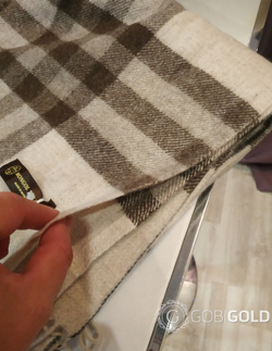 Плед из 100% шерсти ягненка 150x200 см. (MONGOLTEXTILE) - MT014