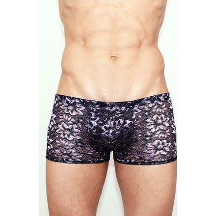 Мужские трусы боксеры темно-серые с узором Romeo Rossi Boxer RR00226