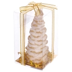 Свеча новогодняя «Пушистая елочка» 7*7*12см, Золото