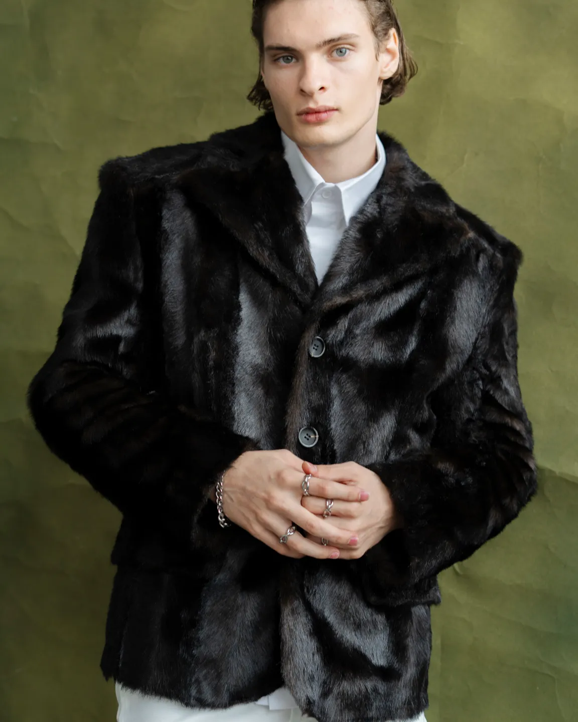 Меховой пиджак 