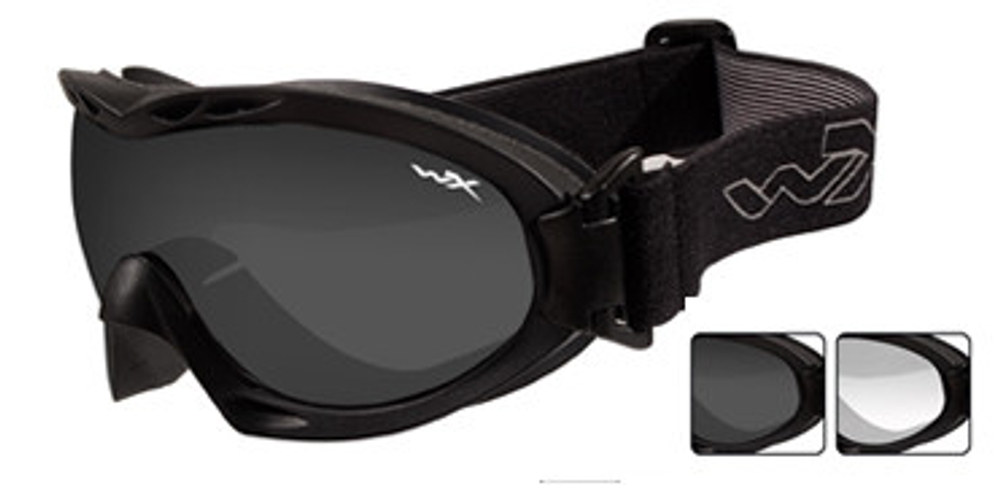Маска баллистическая WileyX NERVE Smoke/Clear Matte Black Frame