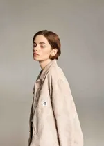 Куртка Called a Garment Corduroy work Светло-бежевая