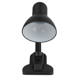 Настольный светильник ЭРА N-102-E27-40W-BK на прищепке черный матовый