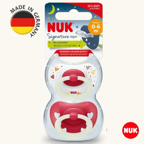 Пустышка Nuk силикон ортодонтическая 2 шт.